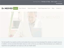 Tablet Screenshot of drmedved.com